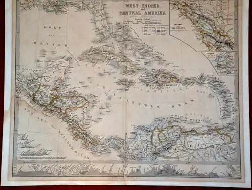 Landkarte,West-Indien und Central-Amerika,1850,Gotha,Justus Perthes