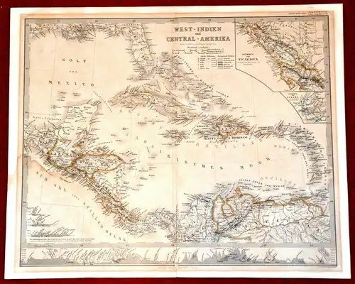 Landkarte,West-Indien und Central-Amerika,1850,Gotha,Justus Perthes