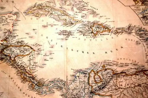 Landkarte,West-Indien und Central-Amerika,1850,Gotha,Justus Perthes