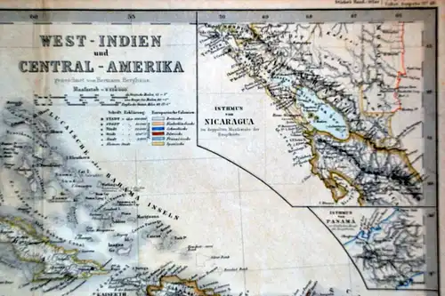 Landkarte,West-Indien und Central-Amerika,1850,Gotha,Justus Perthes