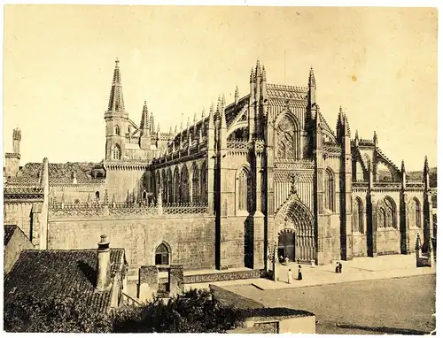 Fotografie,Portugal,Mosteiro de Santa Maria da Vital,19.Jhdt, 25 x 18,8 cm