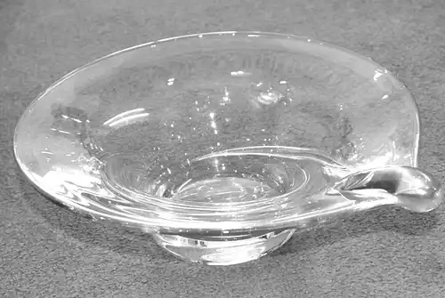 Glasschale, Rosenthal,Klarglas,optisch geblasen,im Original-Karton