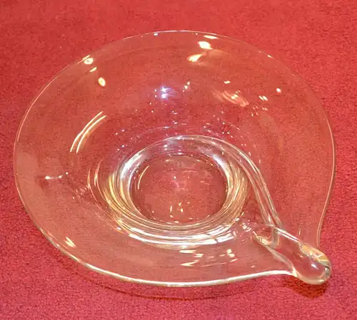 Glasschale, Rosenthal,Klarglas,optisch geblasen,im Original-Karton