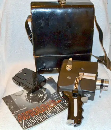 Photografica,Filmkamera,Bell&Howell,Zoom Reflex, mit Tasche+Gebrauchsanleitung