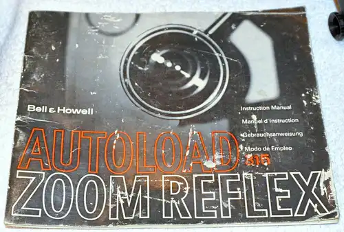 Photografica,Filmkamera,Bell&Howell,Zoom Reflex, mit Tasche+Gebrauchsanleitung