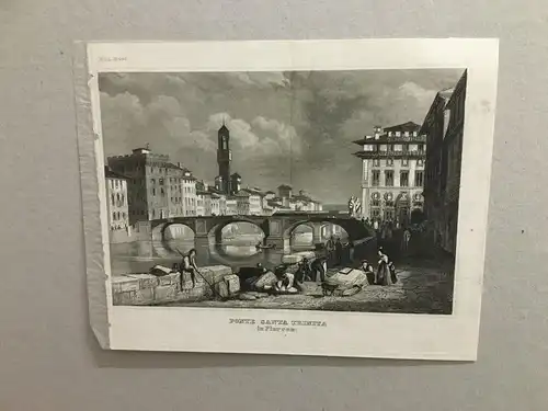 Grafik,Stahlstich, Ponte Santa Trinita