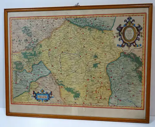 Landkarte,Franckenlandt. Francia orientalis. Per Gerardum Mercatorem,ca.1627