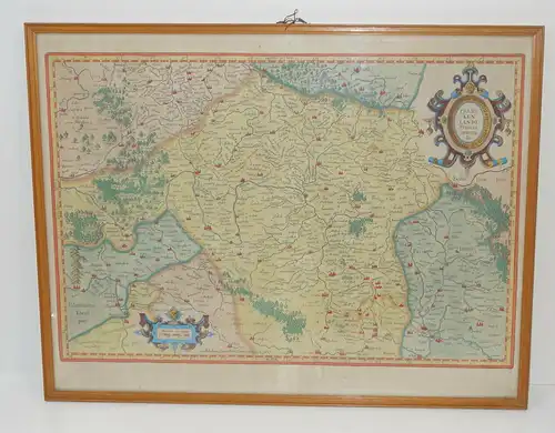 Landkarte,Franckenlandt. Francia orientalis. Per Gerardum Mercatorem,ca.1627