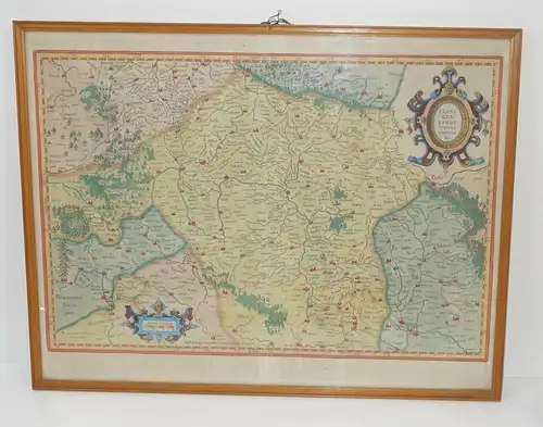 Landkarte,Franckenlandt. Francia orientalis. Per Gerardum Mercatorem,ca.1627