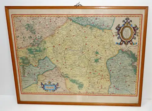 Landkarte,Franckenlandt. Francia orientalis. Per Gerardum Mercatorem,ca.1627