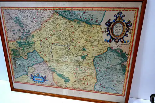 Landkarte,Franckenlandt. Francia orientalis. Per Gerardum Mercatorem,ca.1627