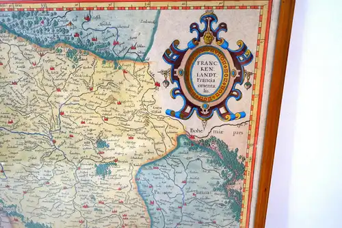 Landkarte,Franckenlandt. Francia orientalis. Per Gerardum Mercatorem,ca.1627