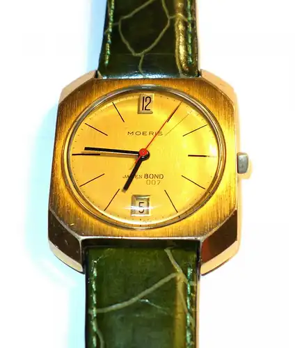 Moeris 1966 James Bond 007 Gold Plated Manual Mens Dress Watch