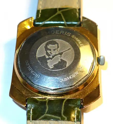Moeris 1966 James Bond 007 Gold Plated Manual Mens Dress Watch