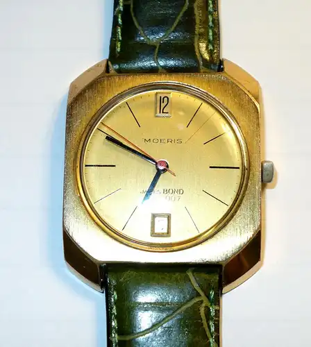 Moeris 1966 James Bond 007 Gold Plated Manual Mens Dress Watch