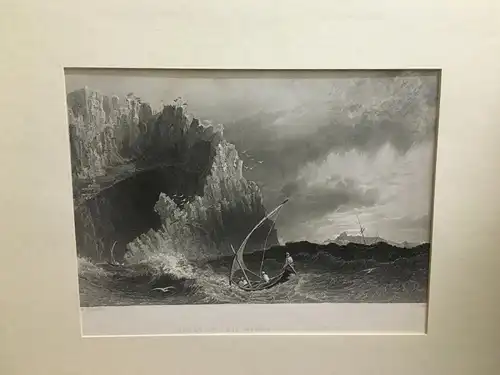 Grafik,Stahlstich,Coast of Asia Minor Near Anamour,1840