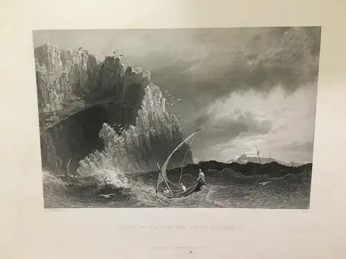 Grafik,Stahlstich,Coast of Asia Minor Near Anamour,1840