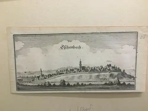 Kupferstich, Eschenbach, von Merian ca. 1650