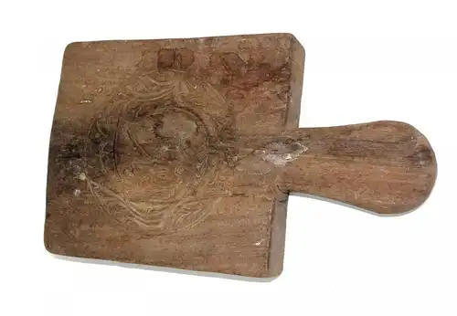 Holzbrett mit geschnitzter Vertiefung,Model,Backform,Indonesien,1960