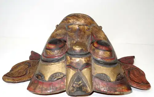 Holzmaske,Indonesien,Barong,20.Jhrdt,vergoldet