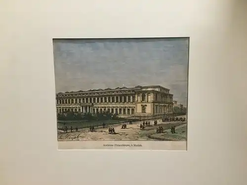 Grafik, Holzschnitt koloriert, Alte Pinakothek München