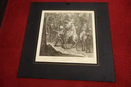 Grafik,Kupferstich,Don Quichote,1725,Nr.10,Charles A.Coypel ,G. Vandergucht