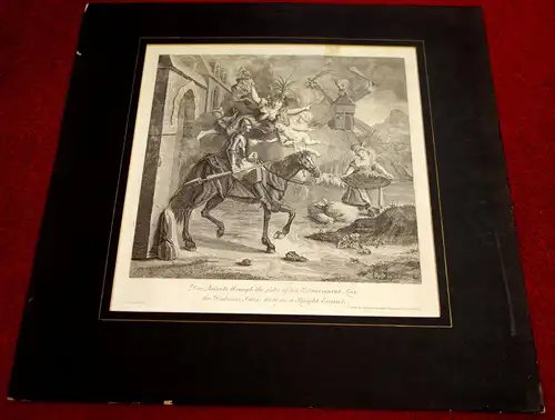 Grafik,Kupferstich,Don Quichote,1725,Nr.1,Charles A.Coypel ,G. Vandergucht