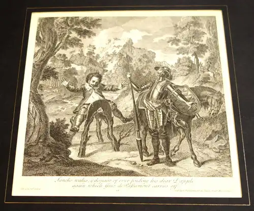 Grafik,Kupferstich,Don Quichote,1725,Nr.19,Charles A.Coypel ,G. Vandergucht