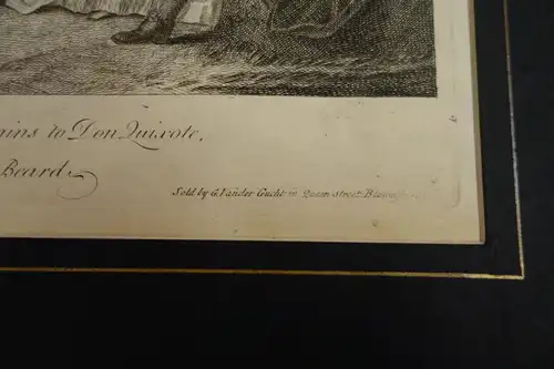 Grafik,Kupferstich,Don Quichote,1725,Nr.11,Charles A.Coypel ,Gerard v.d. Gucht