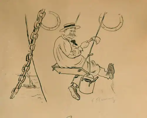 Lithografie,Serge Goursat, 3 Abb.auf Vorder-und Rückseite