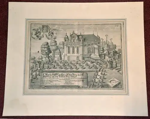 Grafik,Kupferstich,Vilsbiburg,Maria-Hilf Kapelle, 1723, Michael Wening