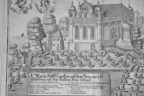 Grafik,Kupferstich,Vilsbiburg,Maria-Hilf Kapelle, 1723, Michael Wening