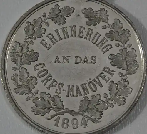 Medaille, Luitpold v. Bayern, Corps-Manöver 1894