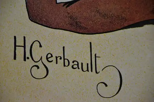 Werbegrafik, Poster, Chocolat Carpentier, Grafik von 1897, H. Gerbault