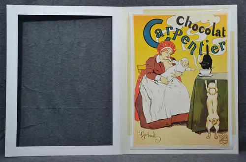 Werbegrafik, Poster, Chocolat Carpentier, Grafik von 1897, H. Gerbault