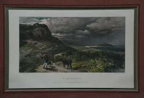 Stahlstich,koloriert, In the Highlands, R. Carrick, E. Brandard