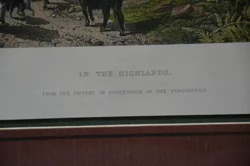 Stahlstich,koloriert, In the Highlands, R. Carrick, E. Brandard