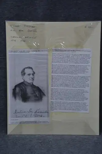 Kupferstich, Kardinal G. Antonelli, 1806-1876, Stich G. Flüggen, um 1850