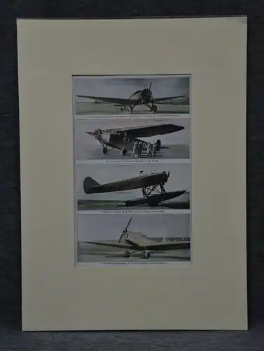 Druck, Flugzeuge, um 1930-40