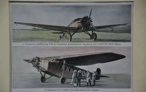 Druck, Flugzeuge, um 1930-40