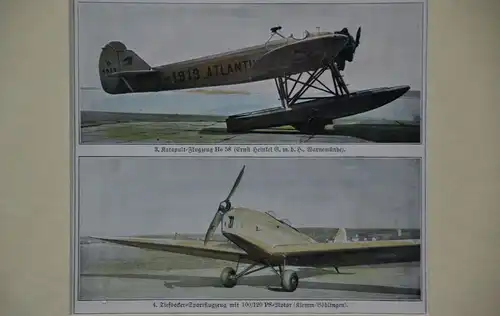 Druck, Flugzeuge, um 1930-40