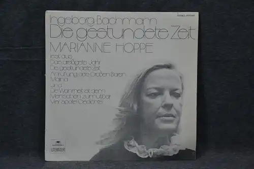 Schallplatte, LP, Gestundete Zeit, Marianne Hoppe liest Ingeborg Bachmann, 1974