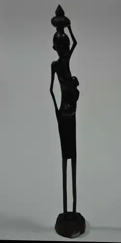 Afrikanische Skulptur, Schwangere Frau, Ebenholz, handgeschnitzt