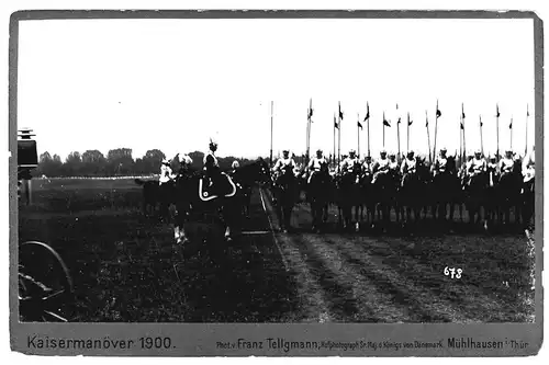 Fotografie,3 Stück Kaiser,Manöver, Stettin 8.Sept 1900