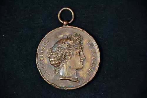 Medaille, Kupfer, Frankreich 1880, Boulogne sur Seine,