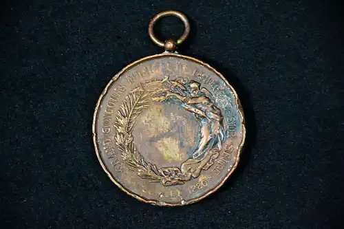 Medaille, Kupfer, Frankreich 1880, Boulogne sur Seine,