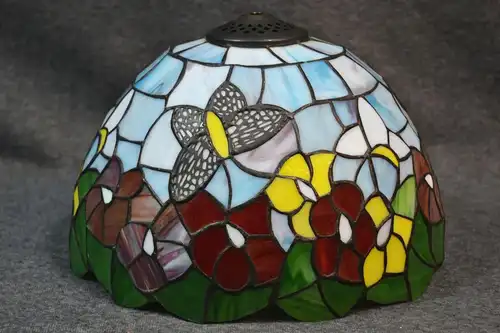 Lampenschirm,i.d. Art v.Tiffany, Glas, für Tischleuchte