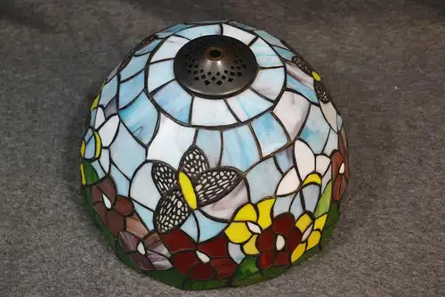 Lampenschirm,i.d. Art v.Tiffany, Glas, für Tischleuchte