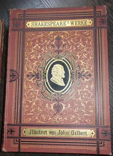 4 Bücher,Shakespeare,Gesamt.,Illust.William J.Gilbert,Übers. W.v. Schlegel,1875