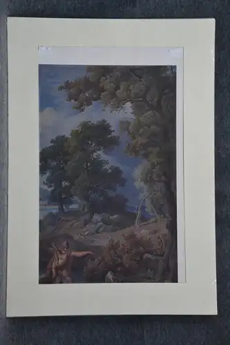 Lithografie, Odysseus, nach einem Ölbild von Friedrich Preller